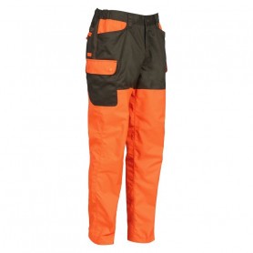 Pantalon de chasse Enfant Percussion Roncier - Kaki / Orange