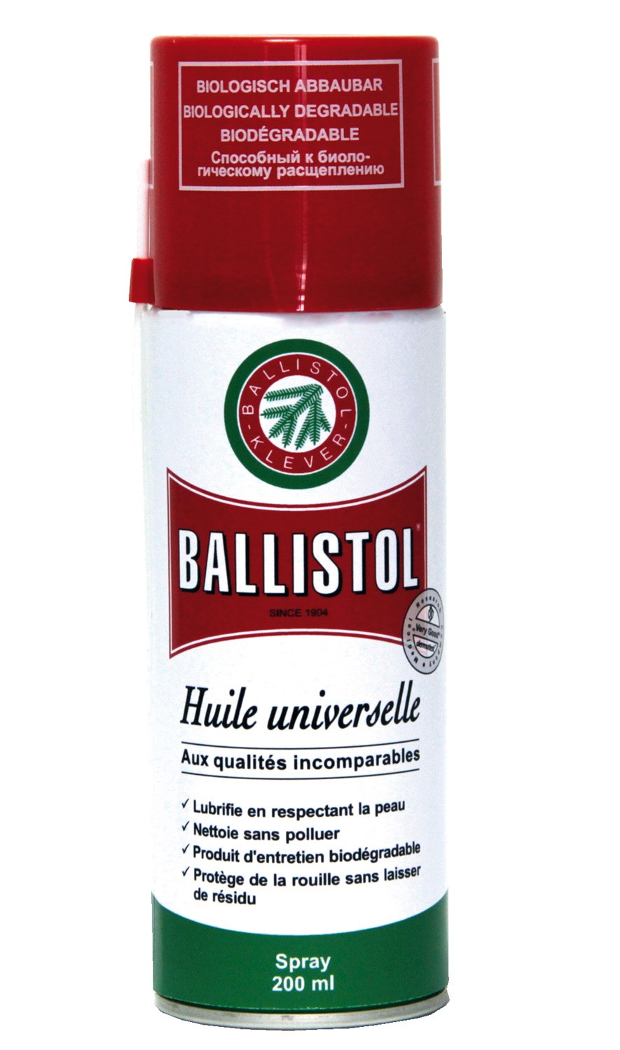 Spray huile Ballistol 200 ml, MADE IN CHASSE - Equipements de chasse