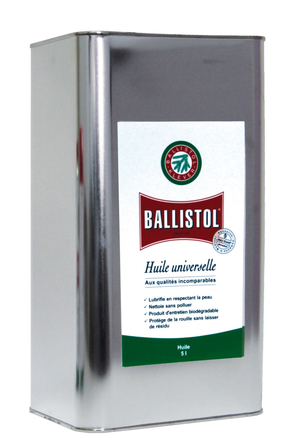 Bidon huile Ballistol 5 litres, MADE IN CHASSE - Equipements de chasse
