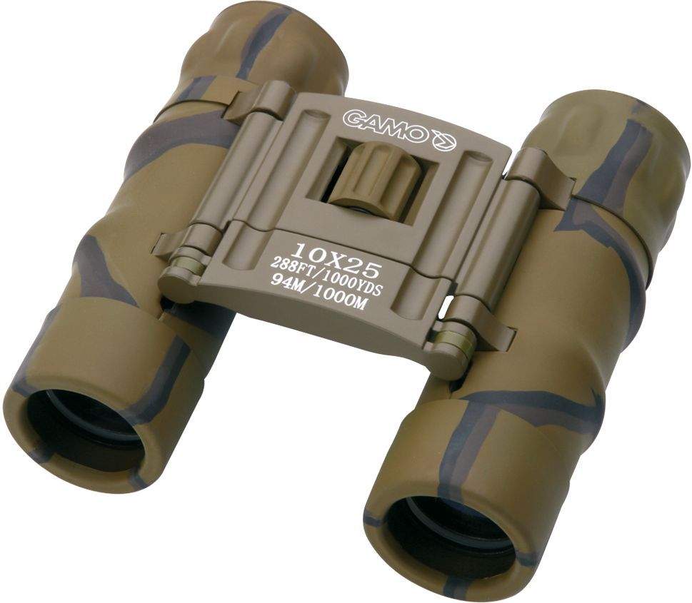 Jumelles de poche Gamo 10x25 Camo, MADE IN CHASSE - Equipements de chasse