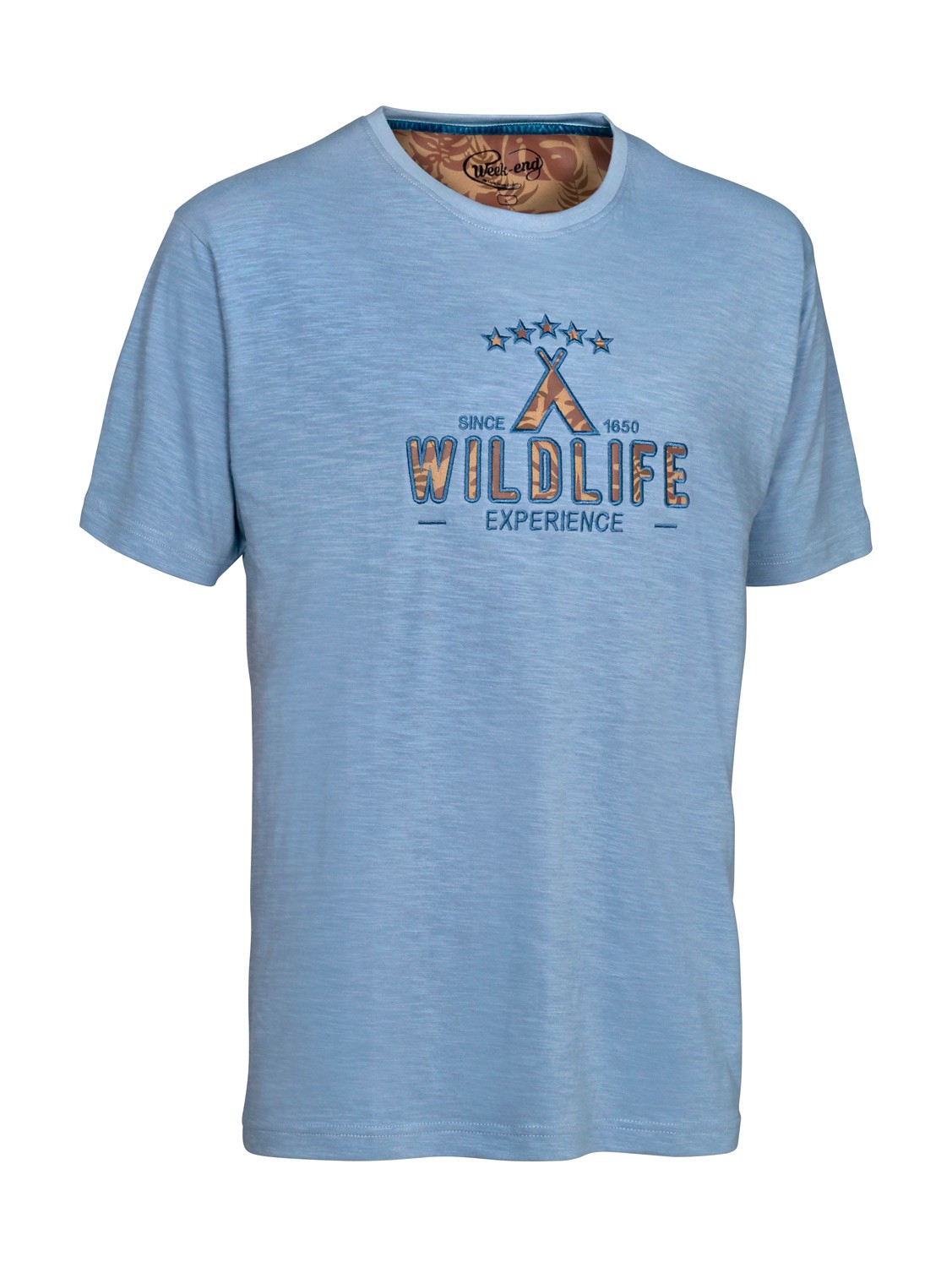 Tee-Shirt Ligne Verney-Carron WildLife, Bleu, Taille L, MADE IN CHASSE - Equipements de chasse