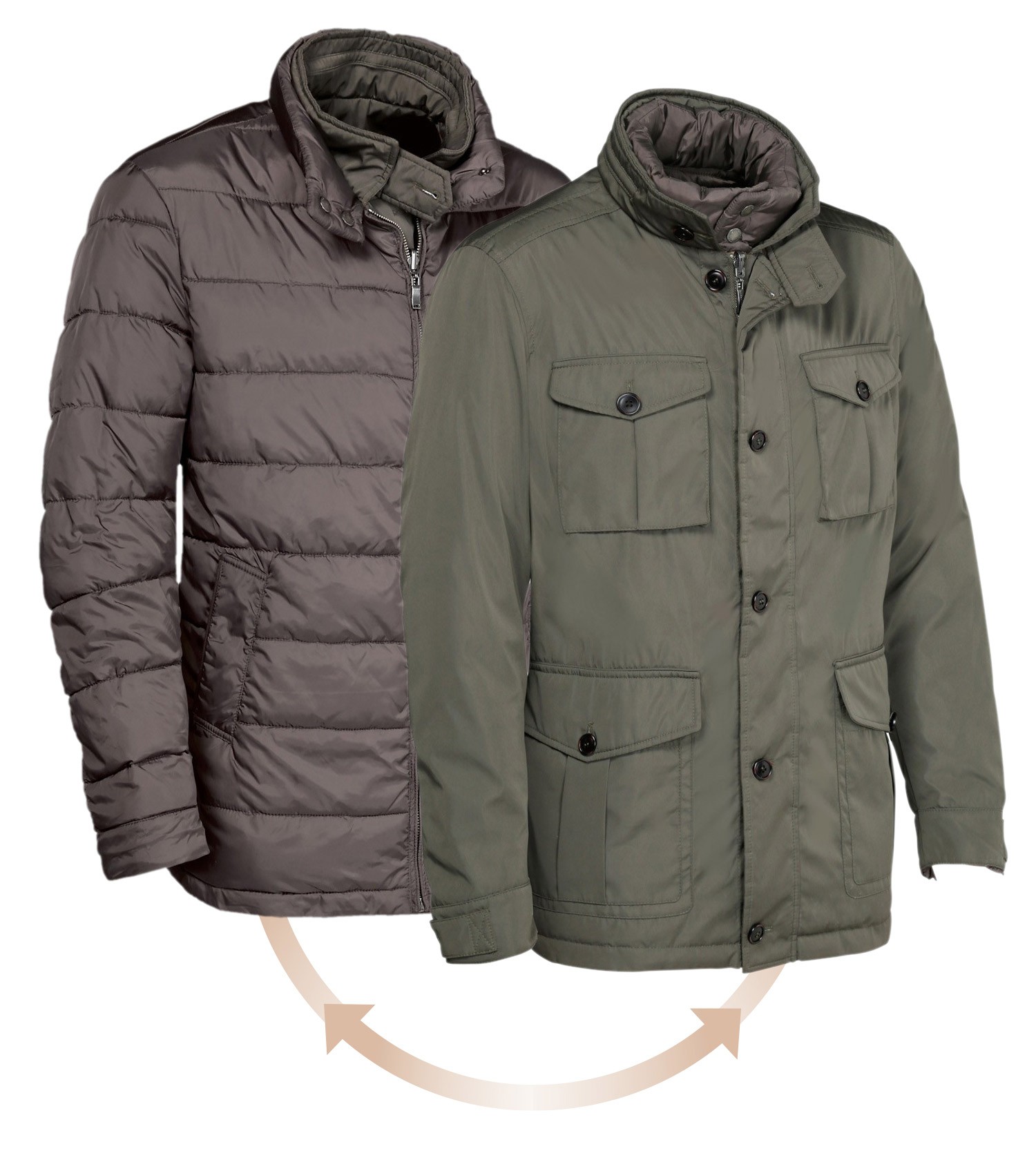 Parka réversible Ligne verney-Carron Friday Wear, Vert, Taille S, MADE IN CHASSE - Equipements de chasse