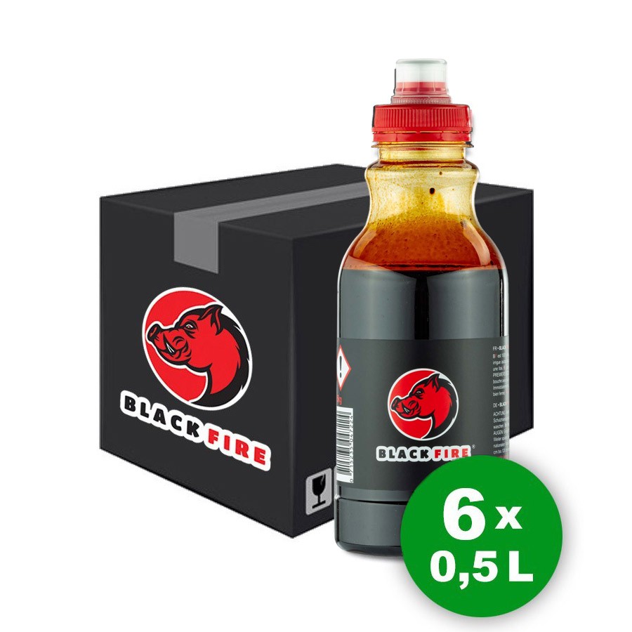 Attractant sanglier Black Fire Original - Pack 6 bouteilles, MADE IN CHASSE - Equipements de chasse
