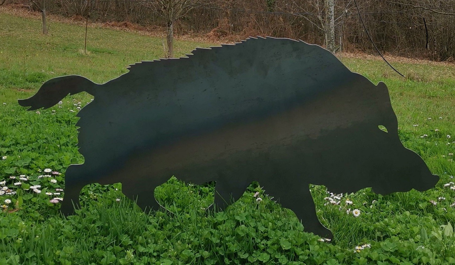 Silhouette métallique Sanglier, MADE IN CHASSE - Equipements de chasse