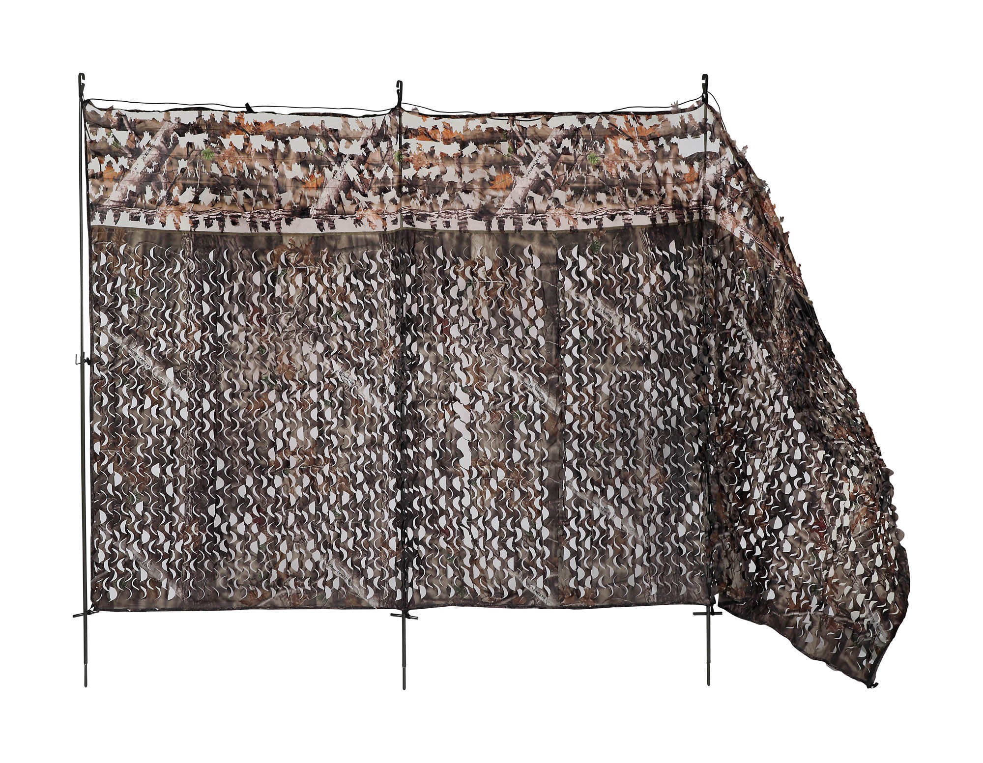 Affût de camouflage Stepland bi-matière 3D Forêt / 3 pieds - 1,5 x 3 m, MADE IN CHASSE - Equipements de chasse