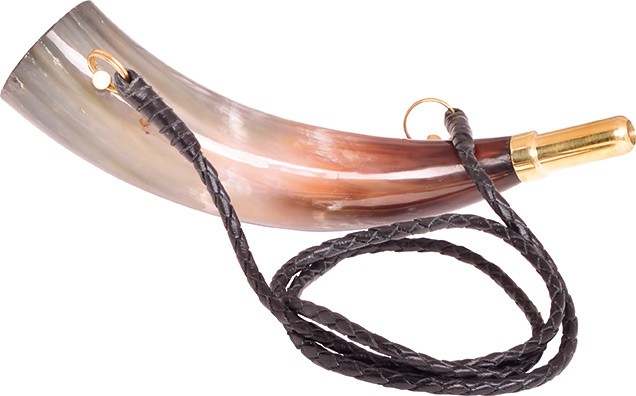 Corne de chasse 25 cm Stepland en corne naturelle, MADE IN CHASSE - Equipements de chasse