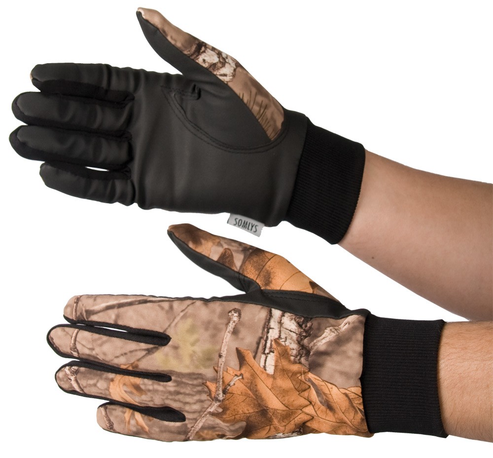 Gants de chasse camo Somlys 815DX, Marron, MADE IN CHASSE - Equipements de chasse